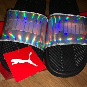 Puma Shoes - Women’s Puma Chrome Slides Puma Shoes - Women’s Puma Chrome Slides